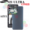 SAMSUNG S21 ULTRA / G998B - TAPA TRASERA - AZUL