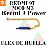 Xiaomi Redmi 9T 4G 2021 J19S / Poco M3 4G 2020 M2010J19CG M2010J19CI / REDMI 9 POWER - FLEX DE HUELLA ORIGINAL - AZUL
