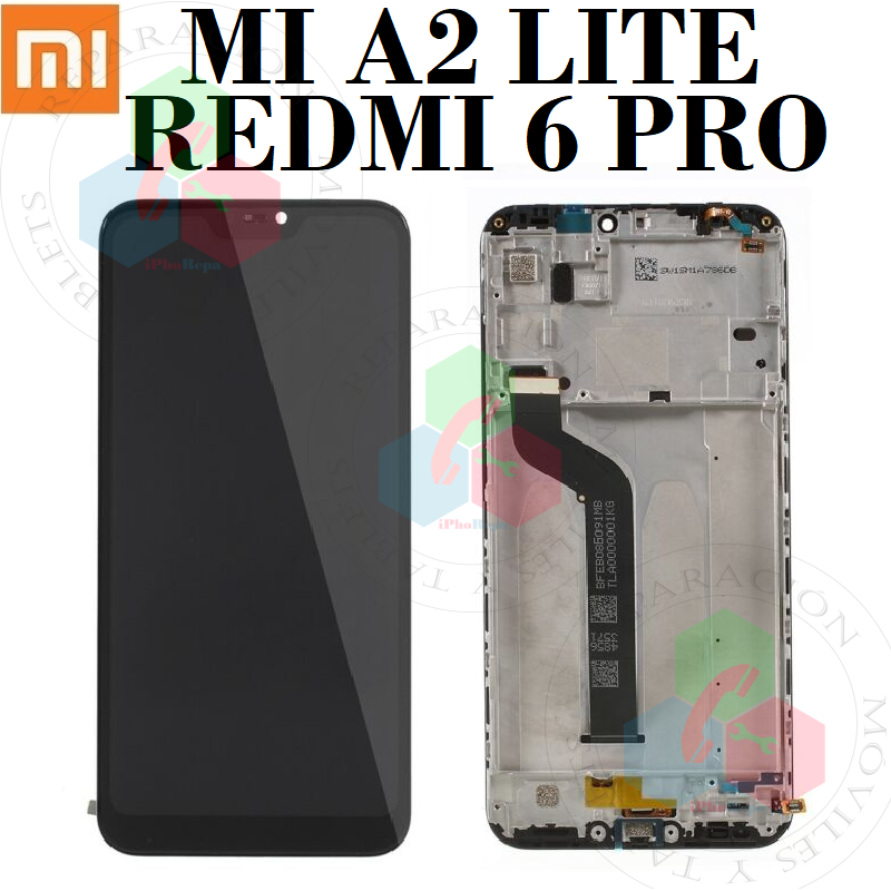 XIAOMI MI A2 LITE / REDMI 6 PRO - PANTALLA NEGRO CON MARCO
