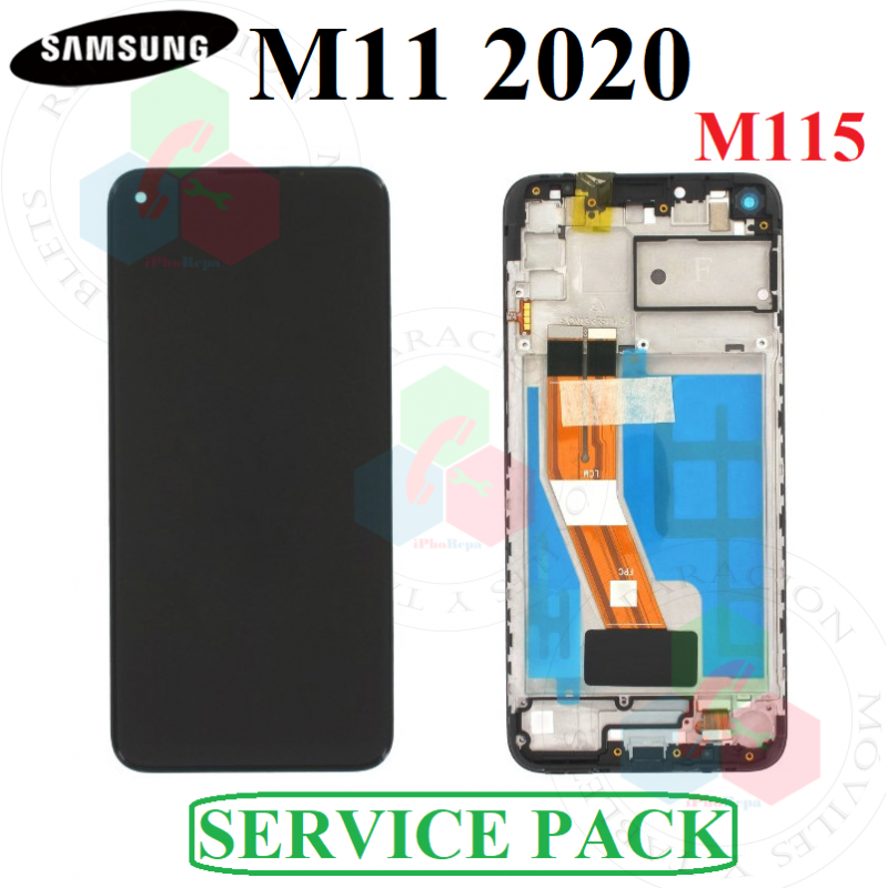 Samsung M11 4G 2020 M115 M115F - PANTALLA service pack con marco