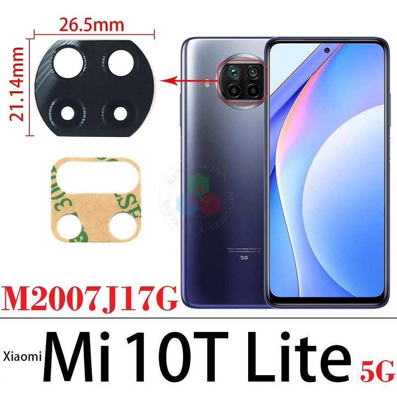 Xiaomi Mi 10T Lite 5G ( M2007J17G ) - cristal de cámara
