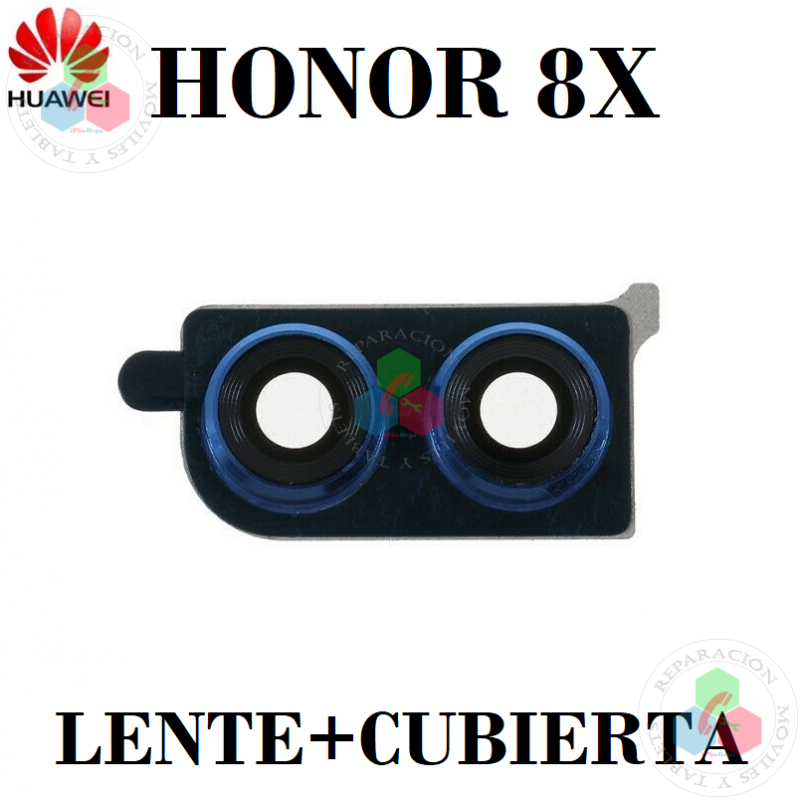huawei Honor 8X (JSN-L21D,JSN-L21C) - CRISTAL lente de CÁMARA + embellecedor