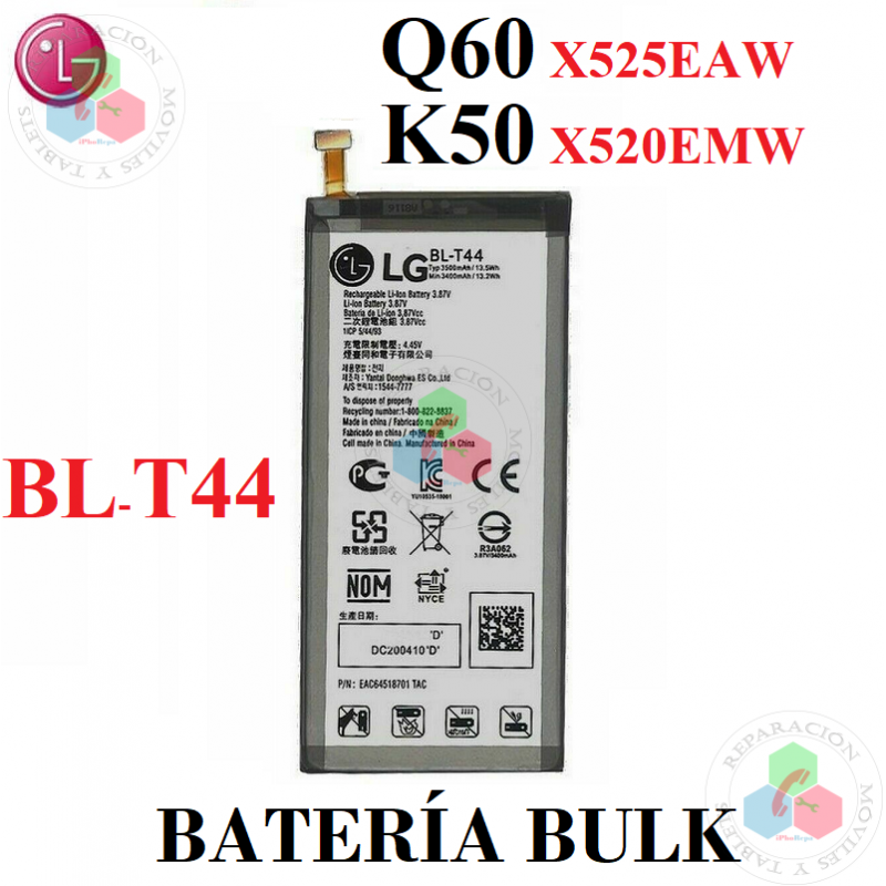 LG Q60 X525EAW / K50 X520EMW - BATERÍA BULK