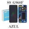 SAMSUNG S9 G960F G960 - PANTALLA SERVICE PACK CON MARCO AZUL