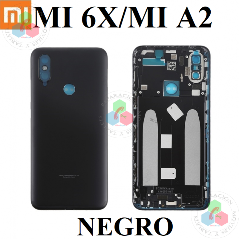 Xiaomi Mi A2 2018 M1804D2SG M1804D2SI / Mi 6x 2018 - BN36 - TAPA TRASERA - NEGRO