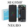 SAMSUNG S8 G950F g950-PANTALLA CON MARCO NEGRO