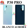 Huawei P30 Pro (VOG-L29, VOG-L09, VOG-L04) - TAPA TRASERA - blanco aurora compatible con logo