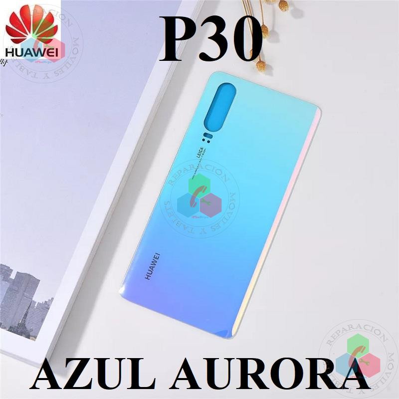 Huawei P30 (ELE-L29, ELE-L09) - TAPA TRASERA - AZUL AURORA