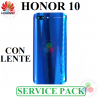Honor 10 (COL-L29) Phantom Blue - TAPA TRASERA + LENTE - AZUL - SERVICE PACK