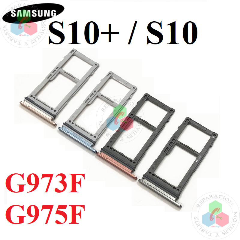 SAMSUNG S10 PLUS s10+ G975 G975F / S10 4G G973F G973 - BANDEJA dual SIM