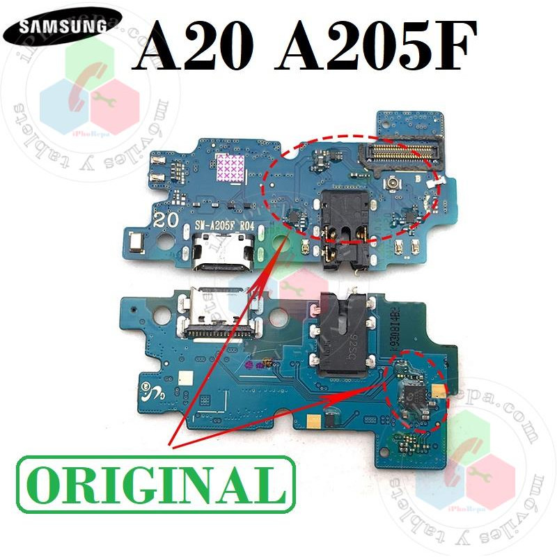 SAMSUNG A20 A205 A205F - PLACA DE CARGA ORIGINAL SERVICE PACK