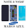 SAMSUNG NOTE 8 N950F N950 - PANTALLA service pack con MARCO AZUL