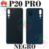 Huawei P20 Pro (CLT-L09, CLT-L29) - TAPA TRASERA - NEGRO