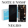 SAMSUNG NOTE 8 N950F N950 - PANTALLA service pack con MARCO NEGRO