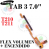 SAMSUNG TAB 3 7.0 " / T210 T211 - FLEX DE ENCENDIDO + VOLUMEN