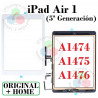 iPad AIR 1 - PANTALLA TACTIL + BOTÓN HOME - BLANCO - ORIGINAL
