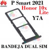 Huawei P smart 2021 / Honor 10X Lite / Y7A - Bandeja SIM + Micro SD