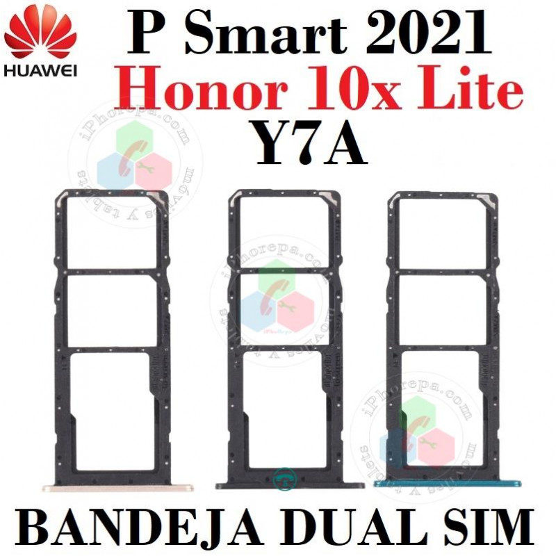 Huawei P smart 2021 / Honor 10X Lite / Y7A - Bandeja SIM + Micro SD