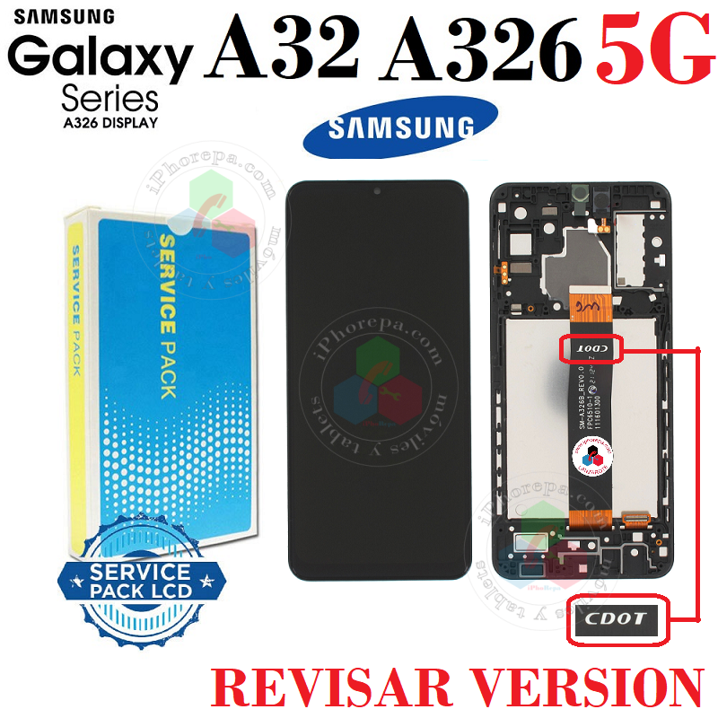 SAMSUNG A32 5G 2021 A326 A326B - PANTALLA SERVICE PACK CON MARCO