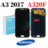 SAMSUNG A3 2017 A320 A320F - PANTALLA service pack NEGRO