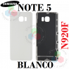 SAMSUNG NOTE 5 N920 N920F - TAPA TRASERA - BLANCO