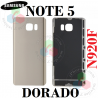 SAMSUNG NOTE 5 N920 N920F - TAPA TRASERA - DORADO