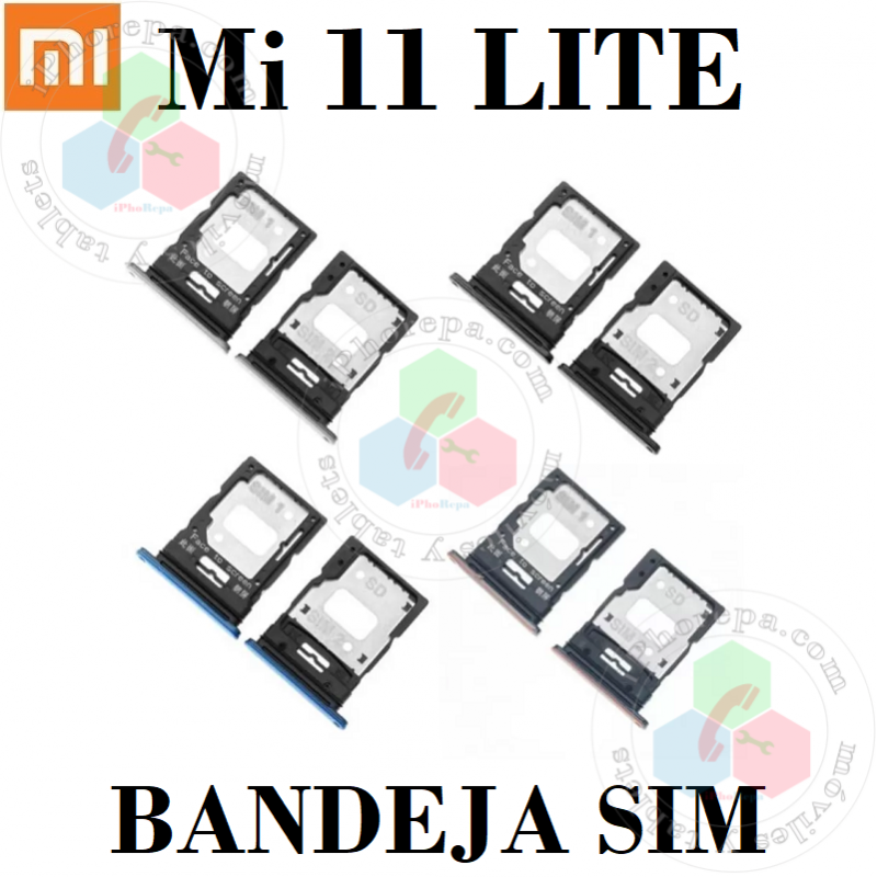 Xiaomi Mi 11 Lite 4G M2101K9AG 2021 / Mi 11 Lite 5G M2101K9G / 11 Lite 5G NE  - BANDEJA DUAL SIM + MICRO SD