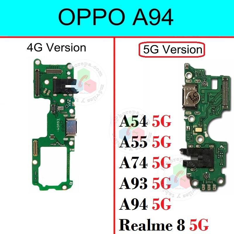 OPPO A54 5G / A55 5G / A74 5G / A93 5G / A94 5G / Realme 8 5G - SUB PLACA DE CARGA COMPATIBLE