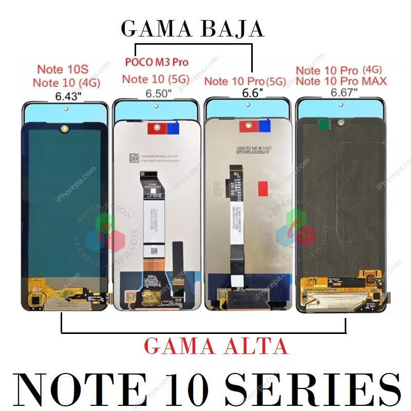 XIAOMI REDMI NOTE 10 4G M2101K7AI / M2101K7AG / NOTE 10S M2101K7BG / M2101K7BNY / M2101K7BI / M2101K7BL - PANTALLA OLED HQ MARCO