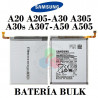 samsung A20 A205 / A30 A305 / A30S A307 / A505 A50 / A50S A507 - BATERÍA BULK con logo