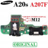 SAMSUNG A20s A207F " M12 " - PLACA DE CARGA ORIGINAL
