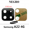 SAMSUNG A22 4G A225F A225 - CRISTAL DE CAMARA NEGRO
