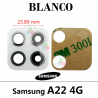 SAMSUNG A22 4G A225F A225 - CRISTAL DE CAMARA BLANCO