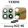 SAMSUNG A22 4G A225F A225 - CRISTAL DE CAMARA VERDE