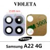 SAMSUNG A22 4G A225F A225 - CRISTAL DE CAMARA VIOLETA