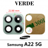 SAMSUNG A22 5G A226B A226 - CRISTAL DE CAMARA VERDE