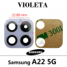 SAMSUNG A22 5G A226B A226 - CRISTAL lente DE CAMARA VIOLETA
