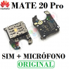 Huawei Mate 20 Pro (LYA-L09 / LYA-L29 / LYA-L0C) 2018 - LECTOR SIM + MICRÓFONO - ORIGINAL