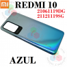 Xiaomi Redmi 10 4G 2021 21061119DG / Redmi 10 4G 2022 21121119SG - TAPA TRASERA - AZUL