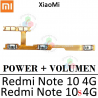 Xiaomi Redmi Note 10 4G M2101K7AI / Redmi Note 10S 4G M2101K7BG - FLEX POWER ENCENDIDO + VOLUMEN