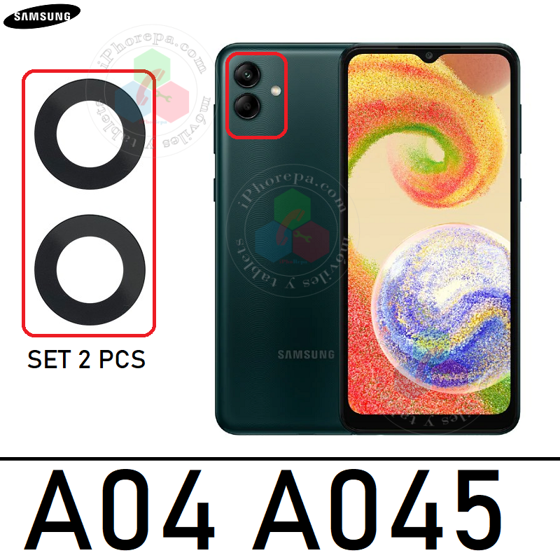 SAMSUNG A04 4G 2022 A045 a045f - CRISTAL lente DE CÁMARA ( set 2 pcs )