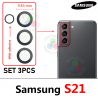 SAMSUNG S21 5G G991F G991 ( SET 3PCS ) - CRISTAL lente DE CAMARA