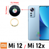 Xiaomi 12 5G 2022 2201123G / 12X 5G 2022 2112123AG - cristal LENTE de cámara