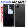 SAMSUNG A12 A125F a125 - CARCASA + EMBELLECEDOR + CRISTAL lente DE CAMARA