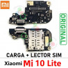 Xiaomi Mi 10 Lite 5G 2020 M2002J9G - PLACA DE CARGA TIPO C + LECTOR DE SIM - ORIGINAL