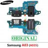 Samsung A03 A035, A035F, A035G , A035M - PLACA DE CARGA ORIGINAL
