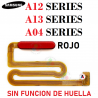 SAMSUNG A12 A125F / A12S / A127F / A13 5G A136B / A13 A135F / A13 A137F / M12S M127 / A04S A047F - BOTON SIN HUELLA - ROJO