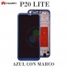 Huawei P20 Lite 2018 (ANE-LX1,ANE-L21) / Nova 3e - pantalla AZUL CON MARCO