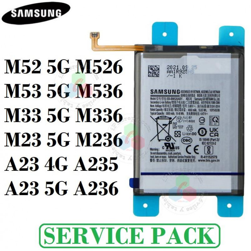 Samsung M52 5G M526B 2021 / M53 5G M536B / M33 5G M336B / M23 5G M236B / A23 A235F / A23 5G A236B - BATERIA SERVICE PACK