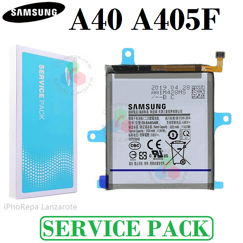SAMSUNG A40 A405 A405F - BATERÍA ORIGINAL SERVICE PACK